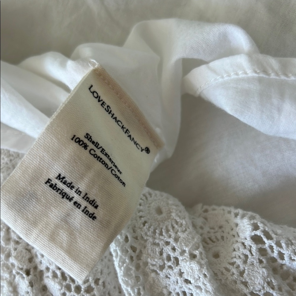 LoveShackFancy White Lace Ruffle skirt - Picture 9 of 9